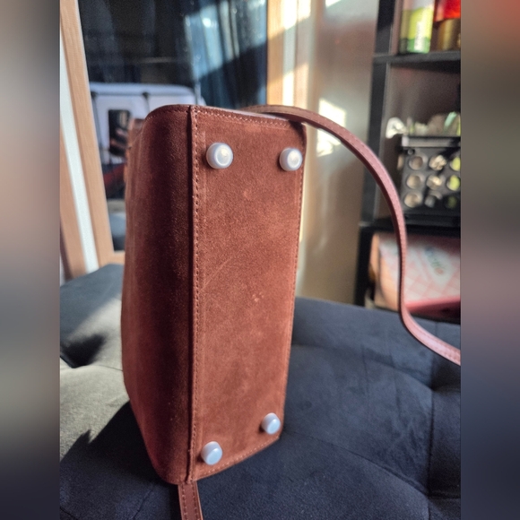 Brandon Blackwood Arlen in Brown Suede with Silver Hardware - Picture 4 of 11